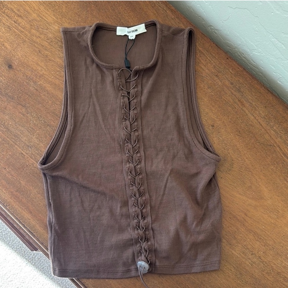 Joah Brown Crop Top